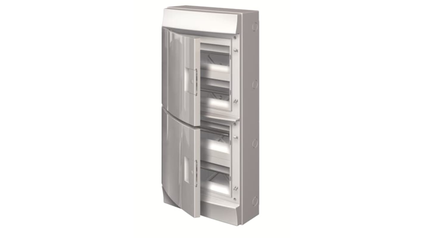 Unità per utenze civili ABB, montaggio in superficie, grado di protezione IP65, dimensioni 735x320x155 mm.