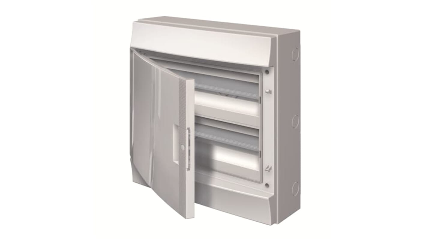 Unità per utenze civili ABB, montaggio in superficie, grado di protezione IP65, dimensioni 435x430x155 mm.