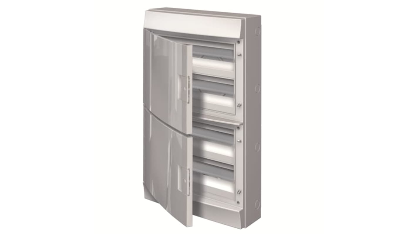 Unità per utenze civili ABB, montaggio in superficie, grado di protezione IP65, dimensioni 735x430x155 mm.