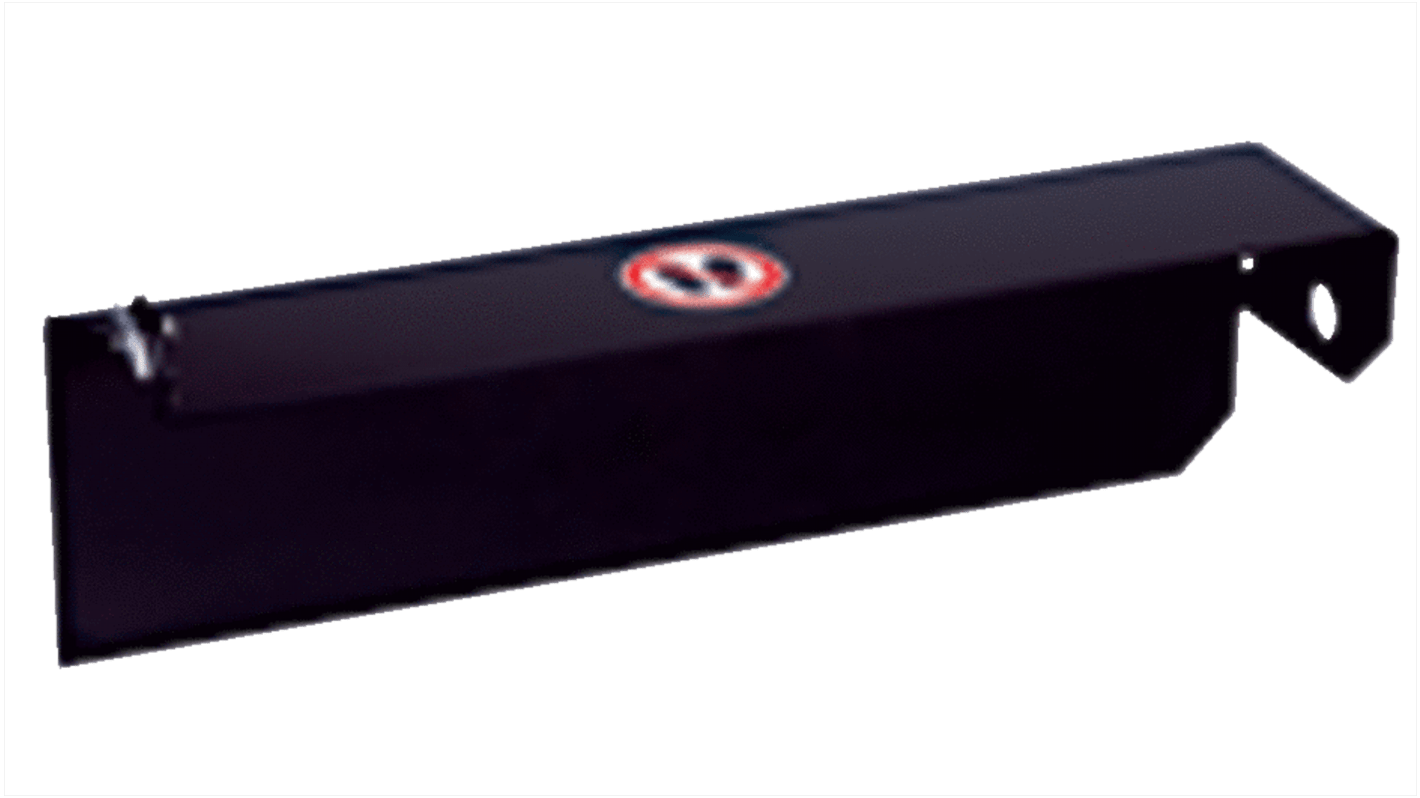 Staffa di protezione Sick 2045737 per sensori, compatibile con bracci rotondi, montaggio a pannello incluso.