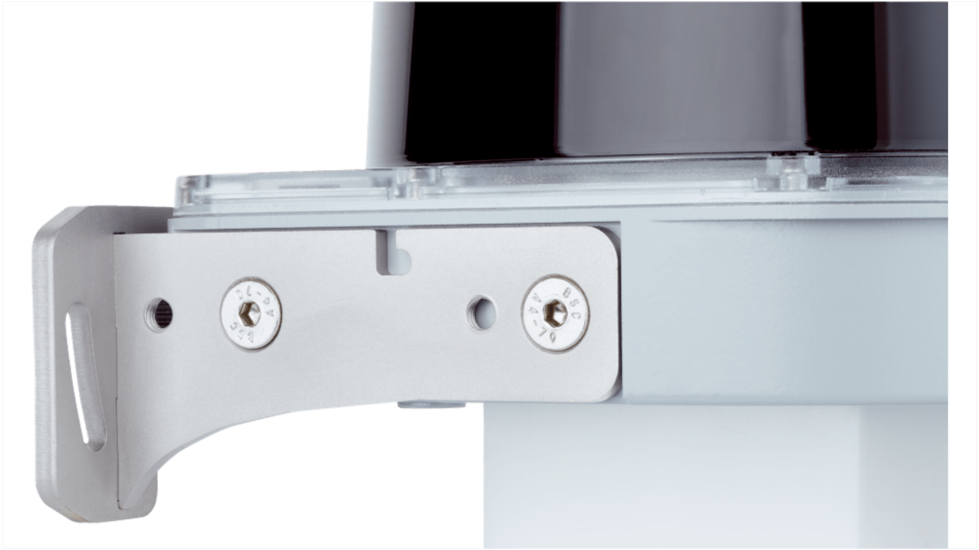 Staffa di montaggio Sick 2093194 per LMS1000, LRS4000, MRS1000, in acciaio inox, dimensioni 86 mm x 46 mm x 180 mm.