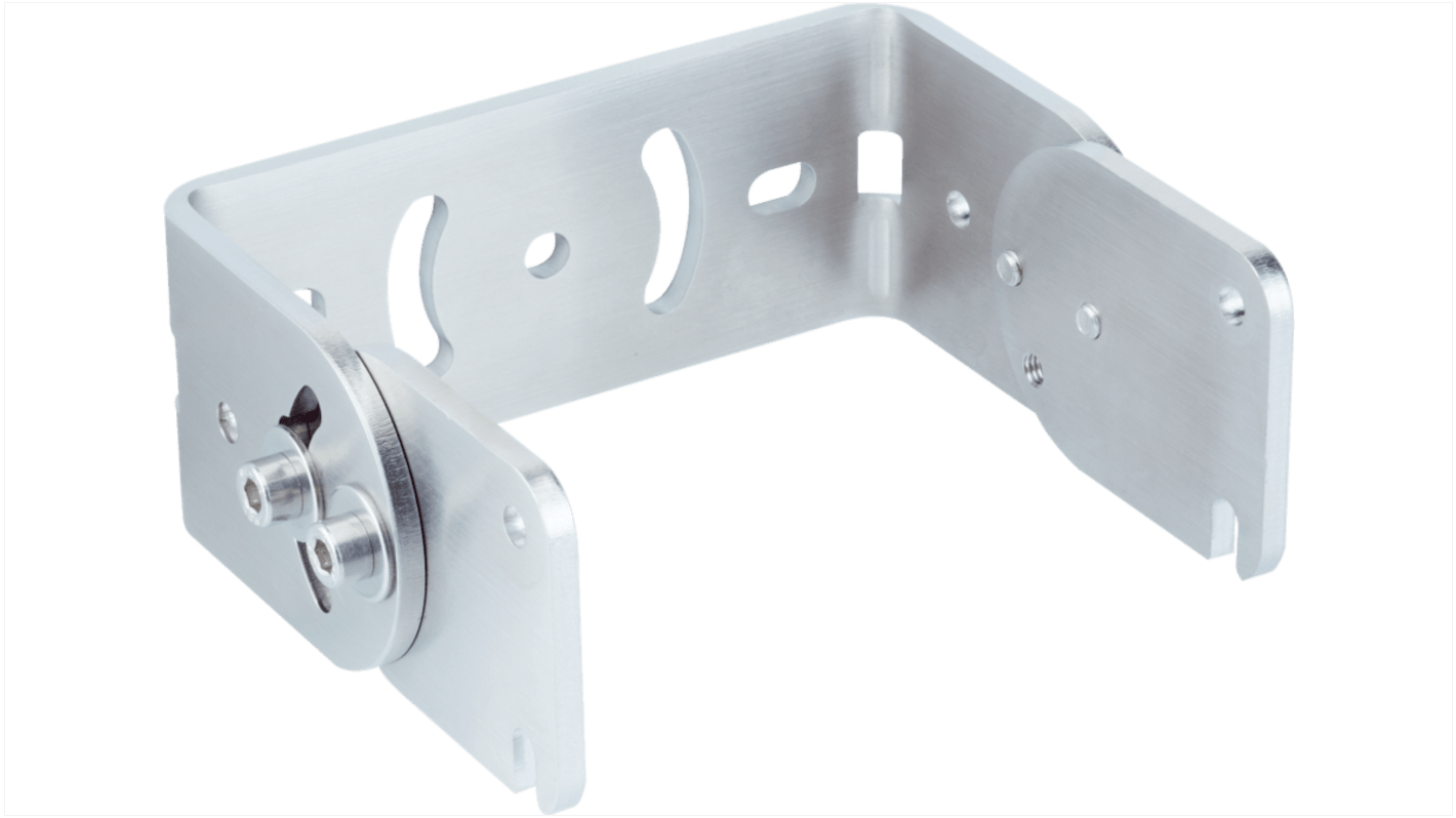 Staffa di montaggio angolare Sick 2121730 per RMS1000, in acciaio inox 1.4404, dimensioni 125,5 mm x 46 mm x 96 mm, peso 477 g.