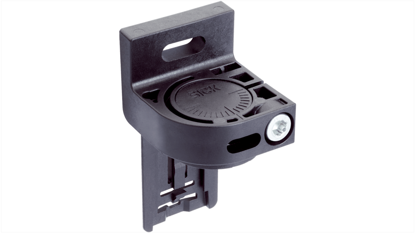 Staffa di montaggio orientabile Sick BEF-2SMJEPKU4 per sensori, compatibile con 2 dispositivi, allineamento a 360 gradi.