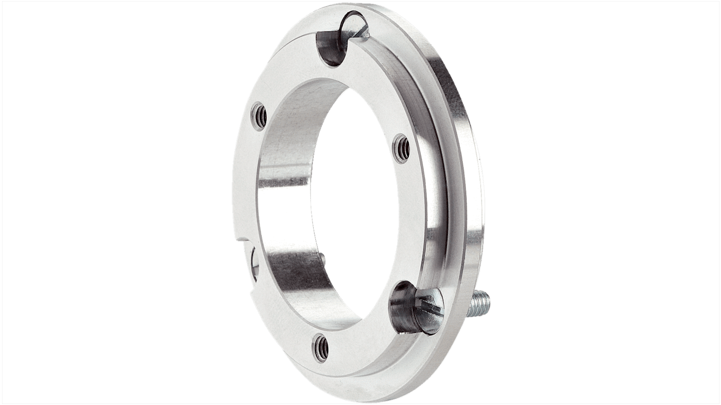 Piastra flangiata Sick BEF-FA-036-050 in alluminio per montaggio frontale, mozzo di centraggio 36 mm, flangia servo 50 mm, include 3 viti M4.
