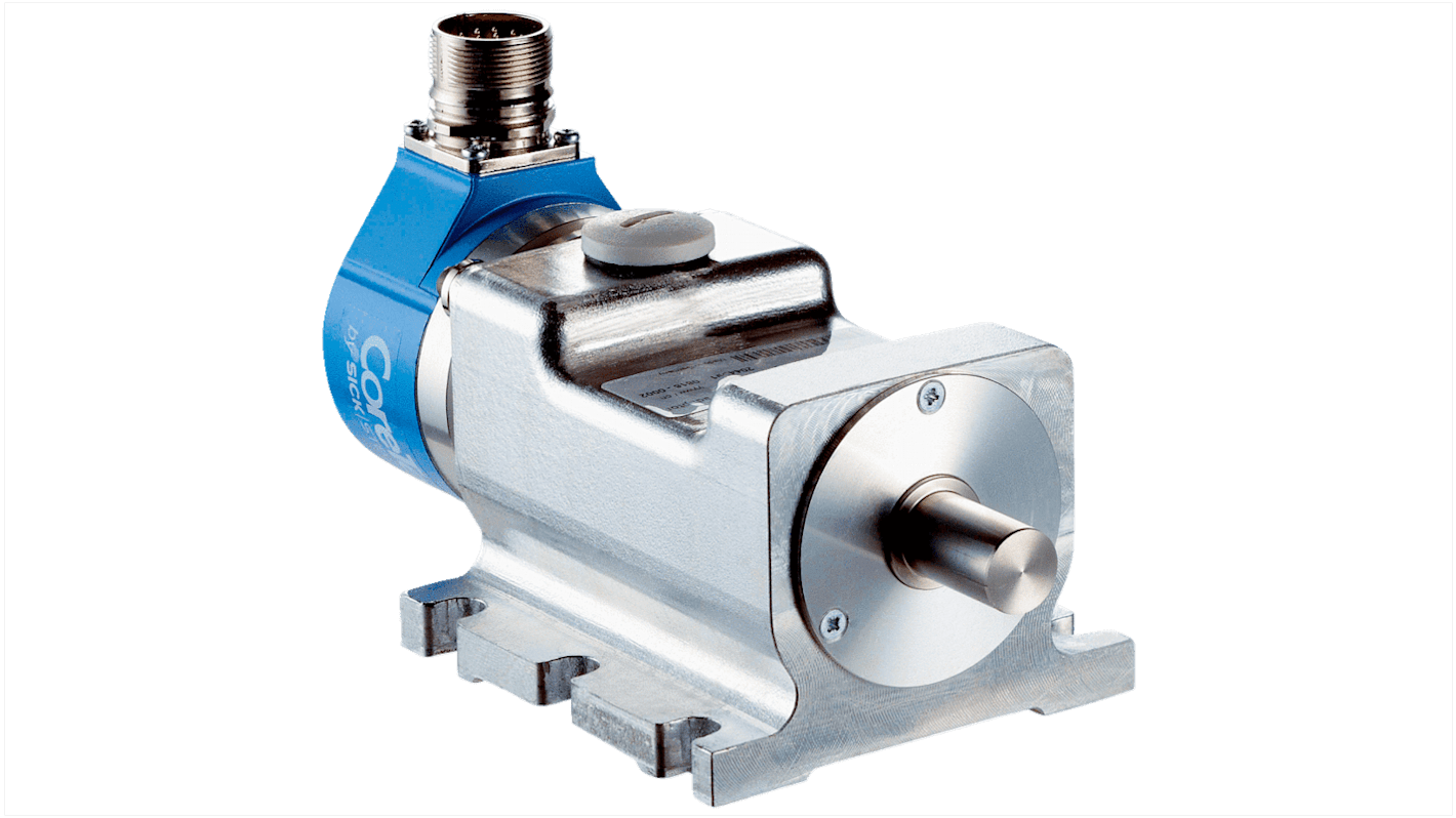 Giunti universali Sick BEF-FA-LB1210 per montaggio frontale, carico assiale 150 N, compatibili con pulegge e pignoni.