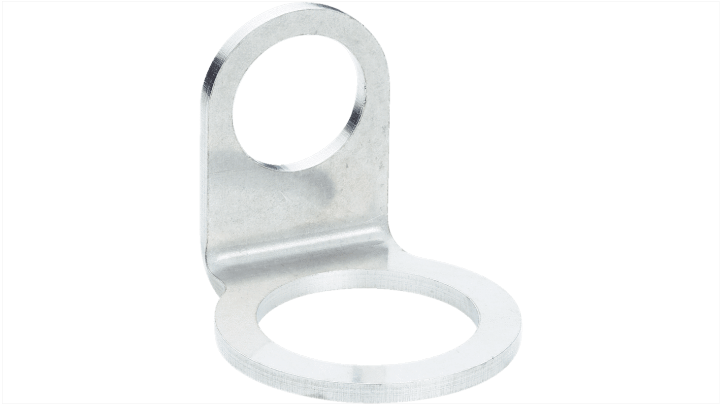 Sistema di morsetti universali Sick BEF-KHS-N10N in acciaio inox, design per sensori M30, configurazioni di montaggio flessibili.