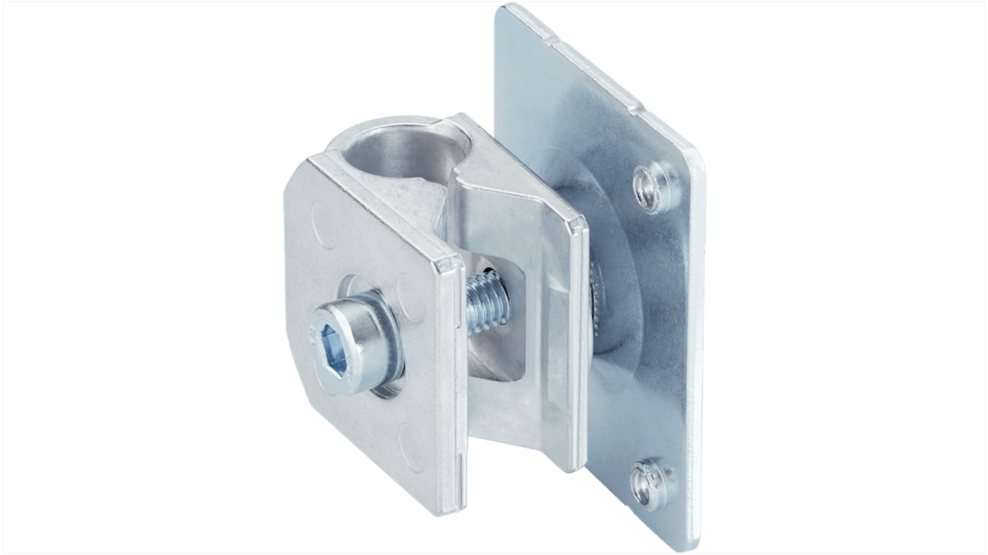 Sick BEF-KHSQ12R02, sistema di morsetti universali in zinco e acciaio per riflettori G10 e P250, montaggio a flangia.