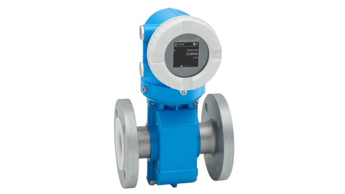Flussometro elettromagnetico Endress+Hauser 5PBB50-AADADBJA0A8D23GAA1, per liquidi, portata 4 dm³/min - 9600 m³/h.