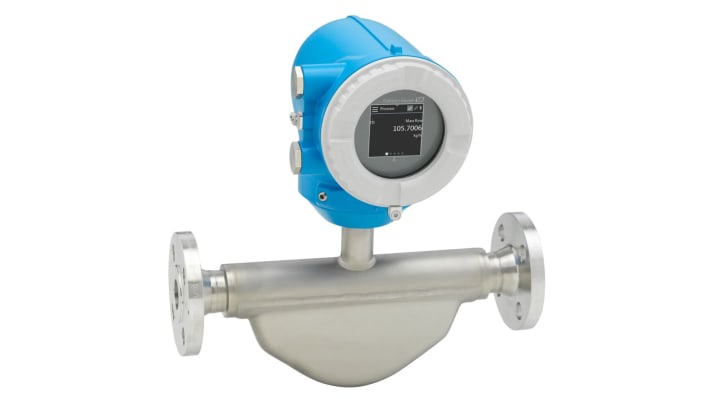 Flussometro Coriolis Endress+Hauser 8KBB50-AADBAAASAD2SFA1 per gas e liquidi, flusso fino a 180000 kg/h, design compatto.