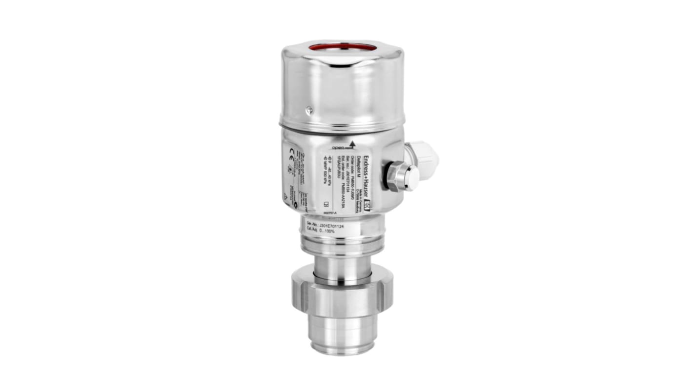 Endress+Hauser FMB50-AA22QA1HGAUPJB3U, sensore di livello Deltapilot in acciaio inox, montaggio con adattatore universale, certificato ATEX.