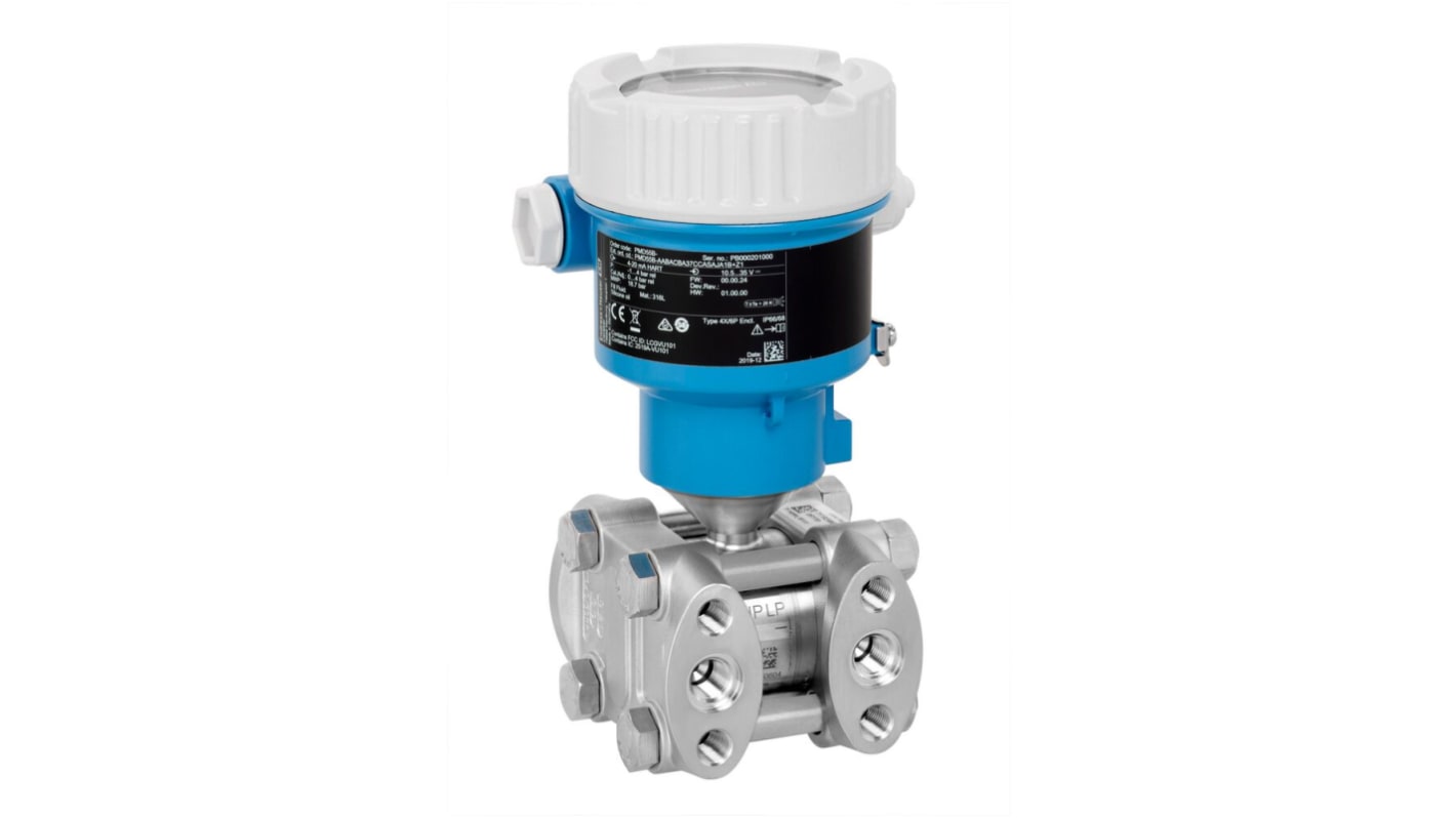 Trasmettitore di pressione differenziale Endress+Hauser PMD55B-AABACBA37LBGSAJA1B, precisione 0.075%, max 600psi, min 0.45psi.