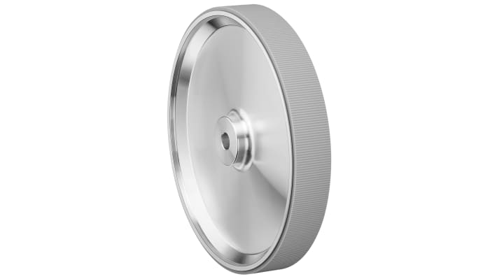Ruota di misurazione Kübler 8.0000.3247.0006 per Encoder Sendix, progettata per misurare lunghezze su superfici diverse.