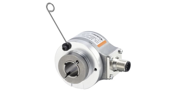 Encoder incrementale Kübler 8.5020.2852.1024, 1024 impulsi, uscita Push Pull, IP67, rotazione max 12000 giri/min, albero 15 mm.