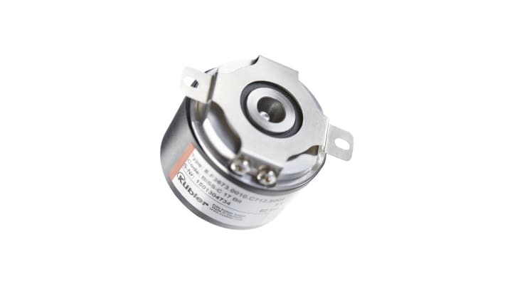 Encoder assoluto Kübler 8.F3673.2428.G412, diametro albero 10mm, interfaccia SSI/BiSS, rotazione 12000 giri/min.