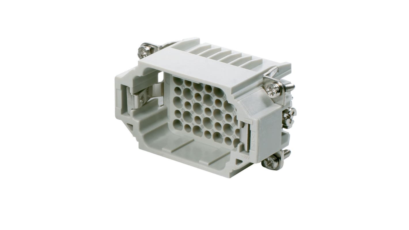 Weidmüller 1651170000 - Inserto Contatto Maschio Serie HDD 10A 42V UL 94 V-0. Resistente da -40 a 125 °C, conforme RoHS. Ideale per connettori plug-in industriali.