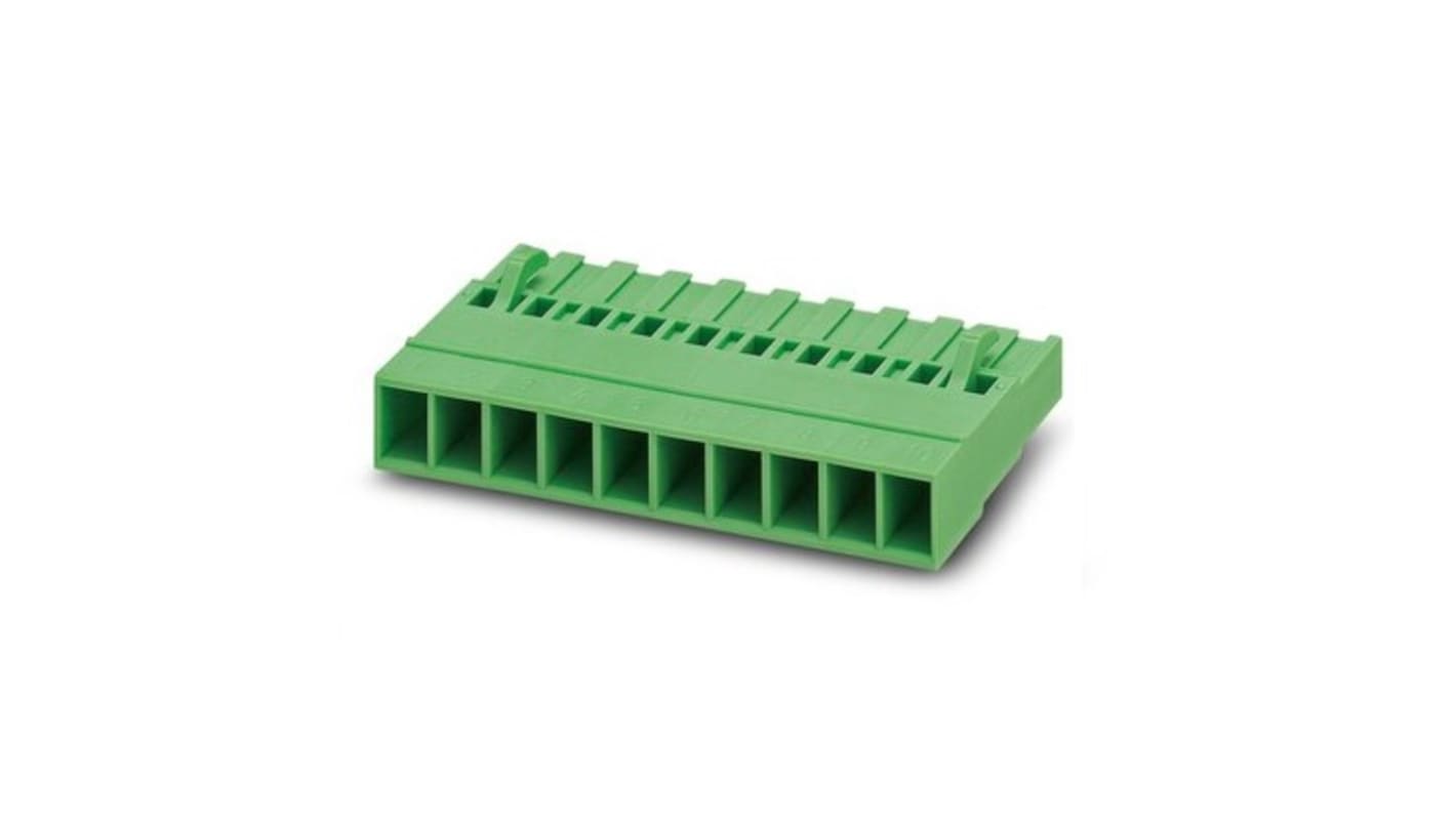 Connettore PCB femmina Phoenix Contact 1808832, verde, 2,5 mm², 12A, 320V. Presa a 4 vie, passo 5,08mm, crimpare. Ideale per montaggio PCB.