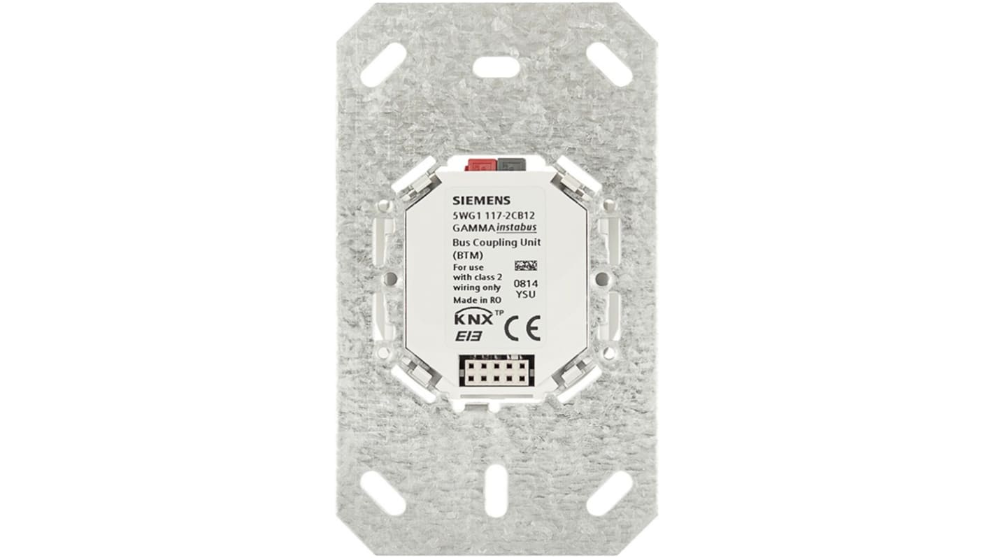 Siemens UP 117C12, adattatore per interruttori Delta, 24 V c.c., montaggio su scatole NEMA, dimensioni 111 x 65 x 19 mm.