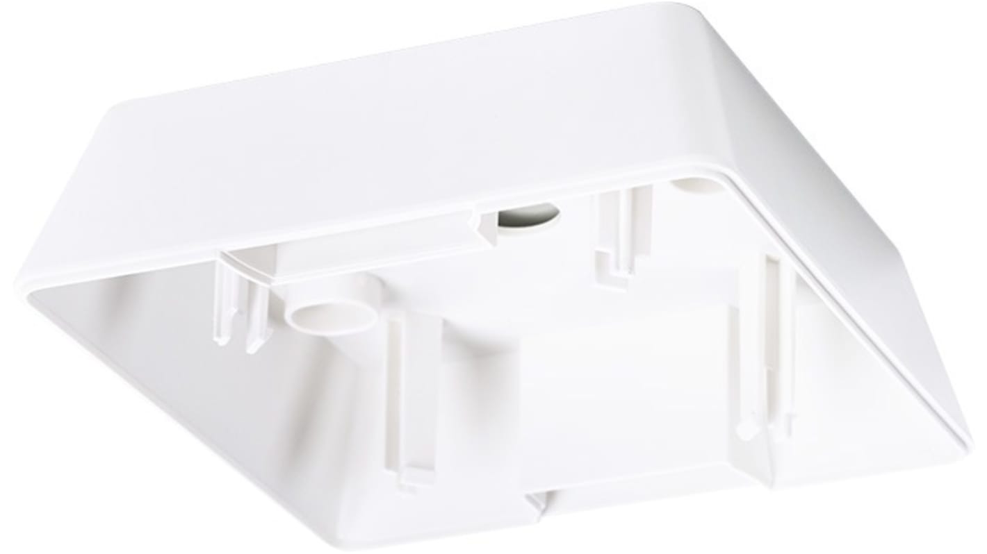 Contenitore Siemens AP 258E11 per rivelatori di presenza, montaggio a superficie, colore bianco, compatibile con UP 258D.