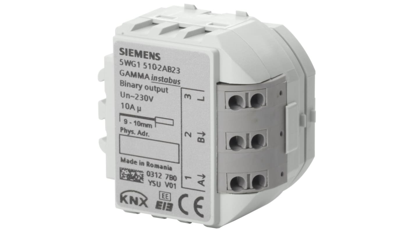 Modulo di uscita binario Siemens RS 510/23 per scatola di controllo AP, 230 V c.a., due uscite di commutazione.
