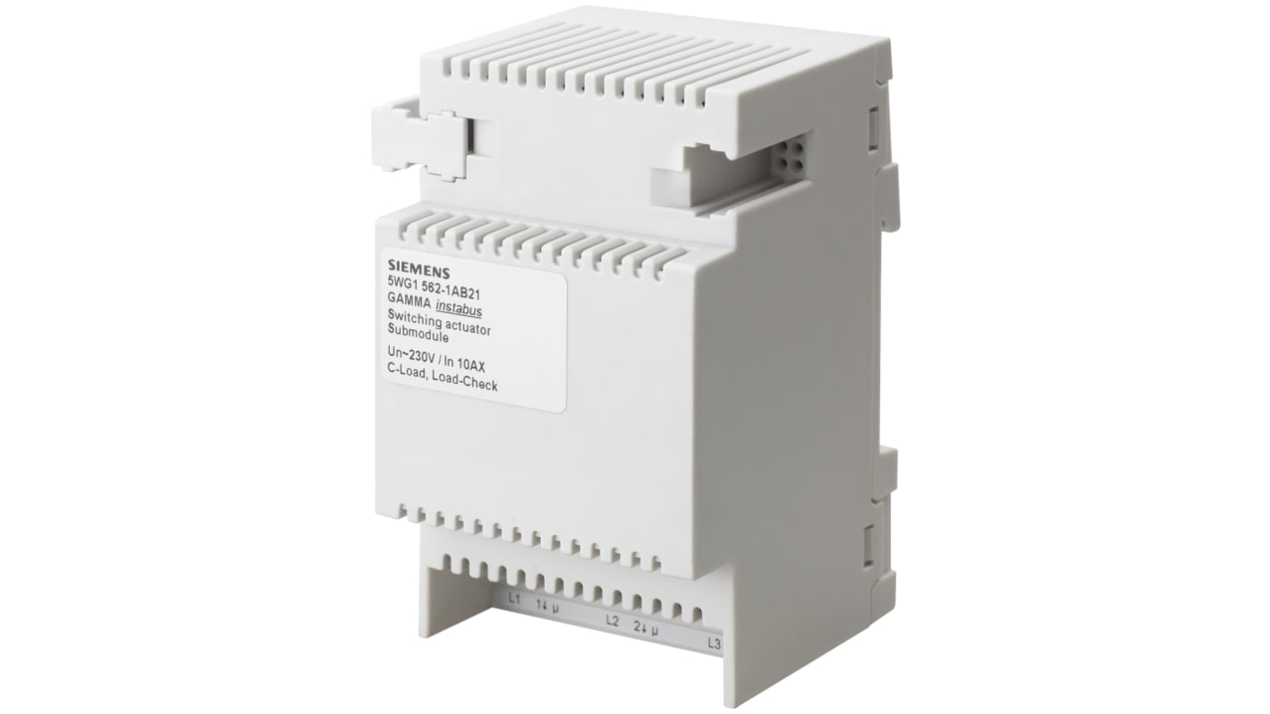 Adattatore Siemens N 562/21, sottomodulo attuatore con tre contatti relè per controllo utenze elettriche.