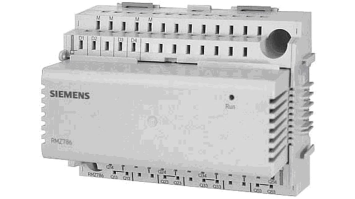 Modulo di estensione Siemens RMZ788 per controlli Synco 700, con 4 ingressi universali e 4 uscite a relè. Alimentazione 24 V c.a.