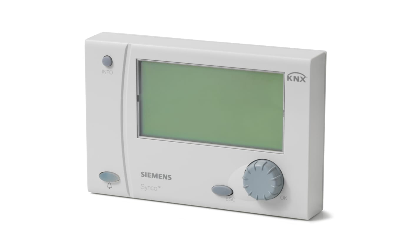 Adattatore Siemens RMZ792 per dispositivi Synco 700, gestisce fino a 150 unità in rete KNX, alimentazione 24 V AC.