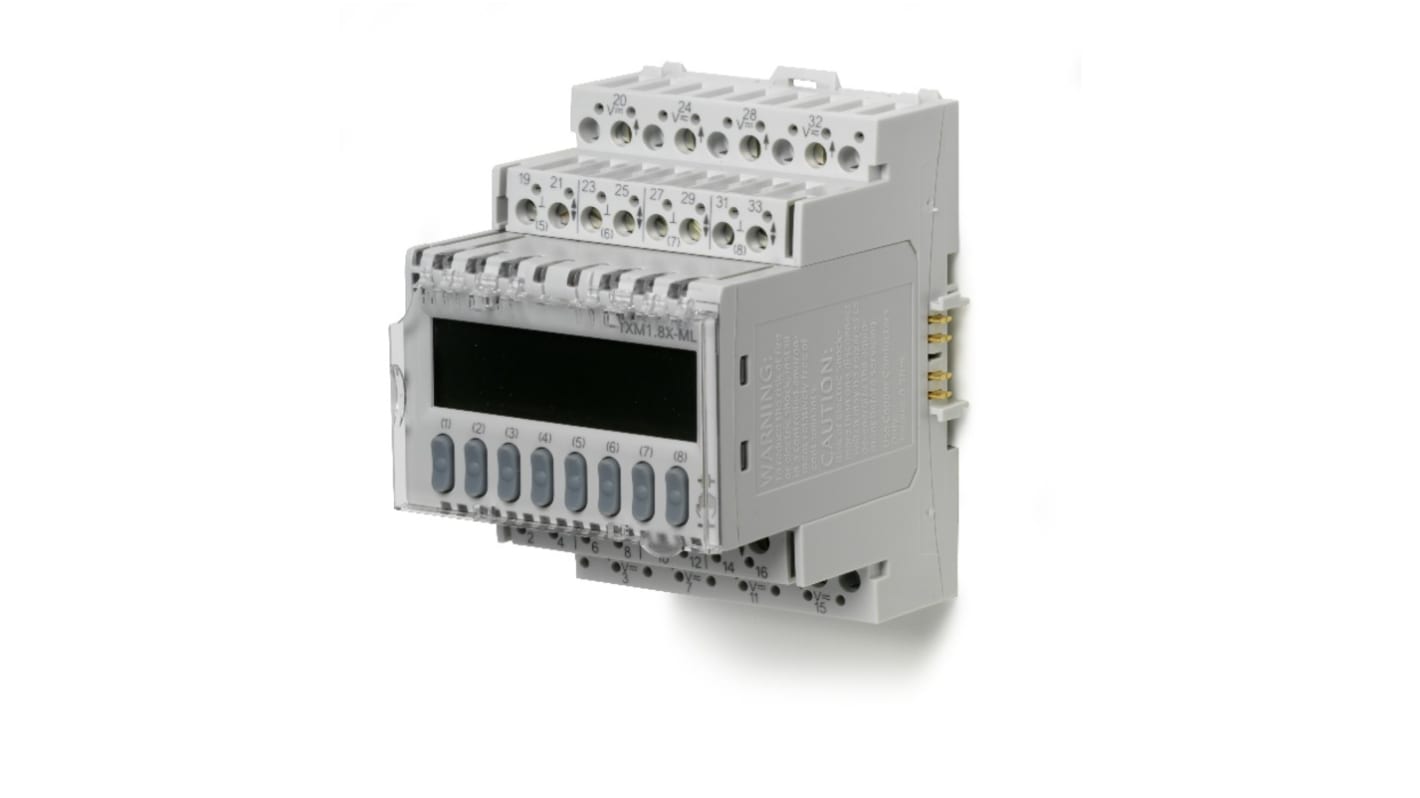 Modulo I/O analogico e digitale Siemens TXM1.8X-ML per guida DIN, 8 punti configurabili, alimentazione 24 V c.c.