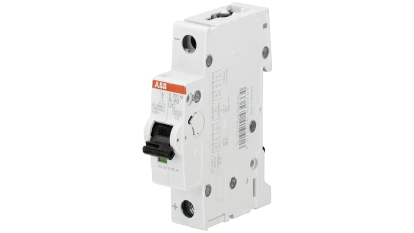 Interruttore magnetotermico ABB, Tipo C, 1 polo, 3A, capacità di rottura 10 kA, conforme a IEC/EN 60898-2.