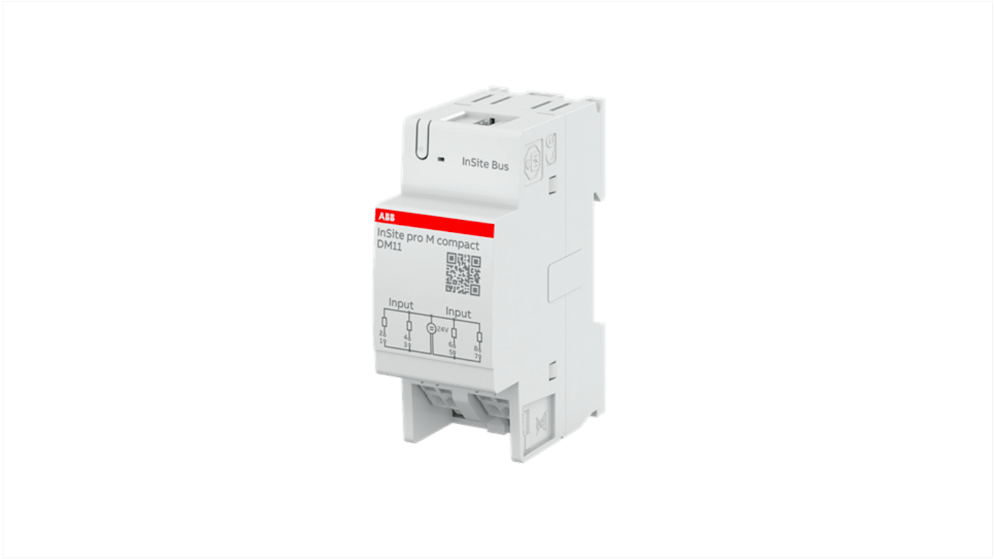 Modulo I/O digitale ABB 2CCG000245R, 4 ingressi e 4 uscite, altezza 87 mm, compatibile con M Compact DM11.