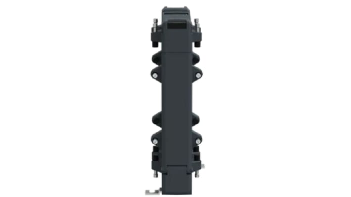 Trasformatore di corrente Schneider Electric METSECT5GG100, ingresso 1kA, uscita 5A, rapporto 1000/5A, tecnologia a nucleo diviso.