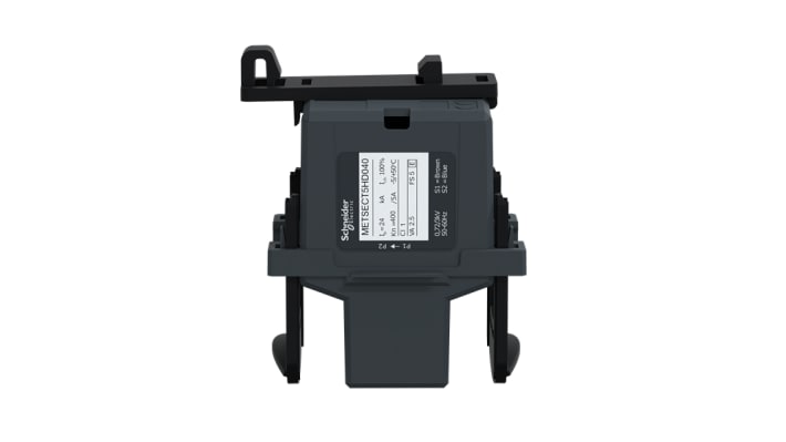 Trasformatore di corrente Schneider Electric METSECT5HD040, rapporto 400/5A, ingresso 400A, tecnologia sensori.