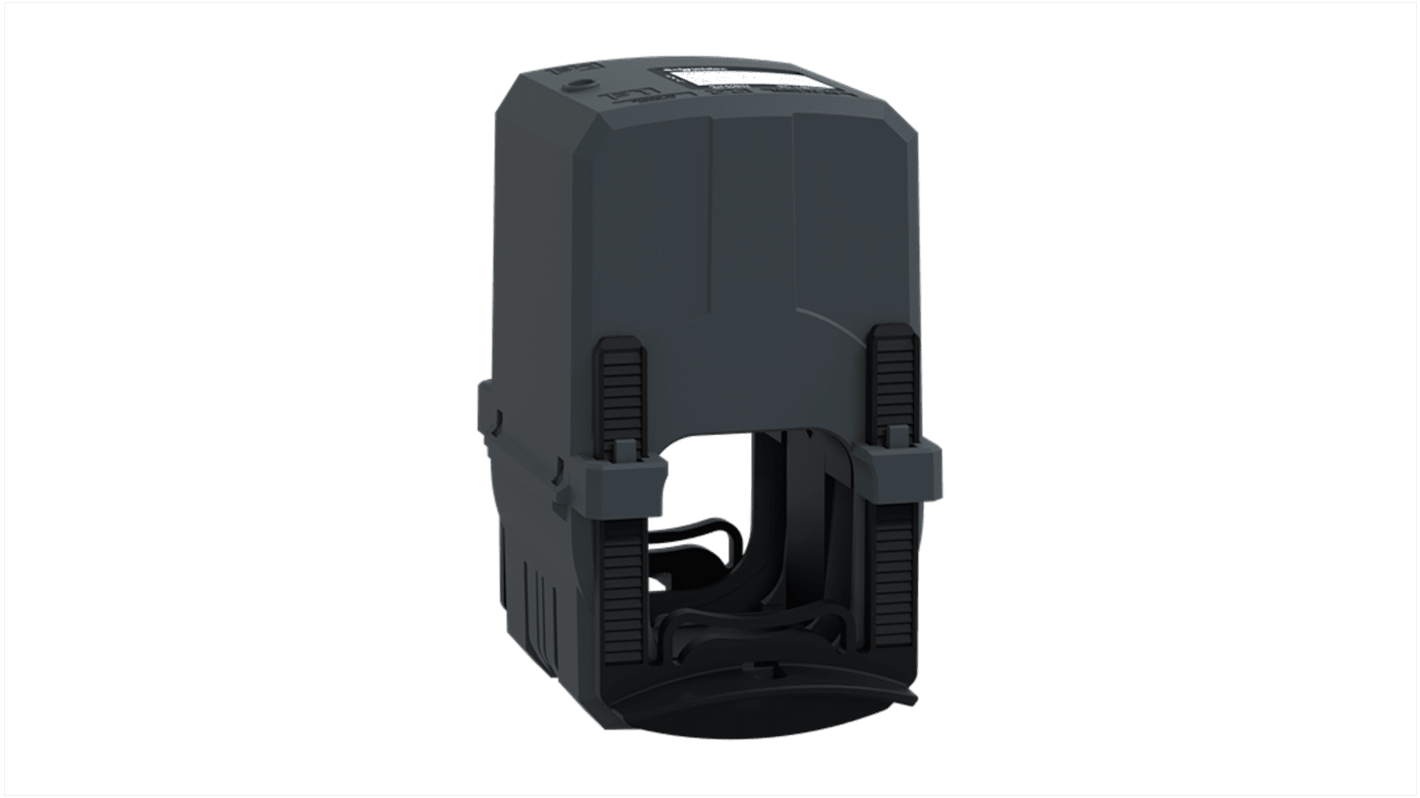Trasformatore di corrente Schneider Electric METSECT5HG010, rapporto 100/5A, progettato per applicazioni industriali.