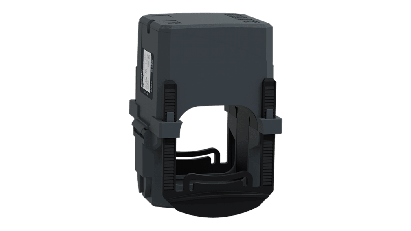 Trasformatore di corrente Schneider Electric METSECT5HJ075, rapporto 750/5A, ingresso 750A, uscita 5A, tecnologia sensori.