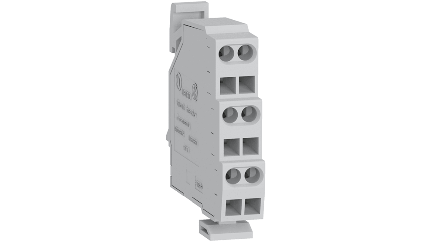 Contatto ausiliario Schneider Electric LV833751 per interruttori MasterPact MTZ, montaggio a scomparsa, carico minimo 100mA a 24V.