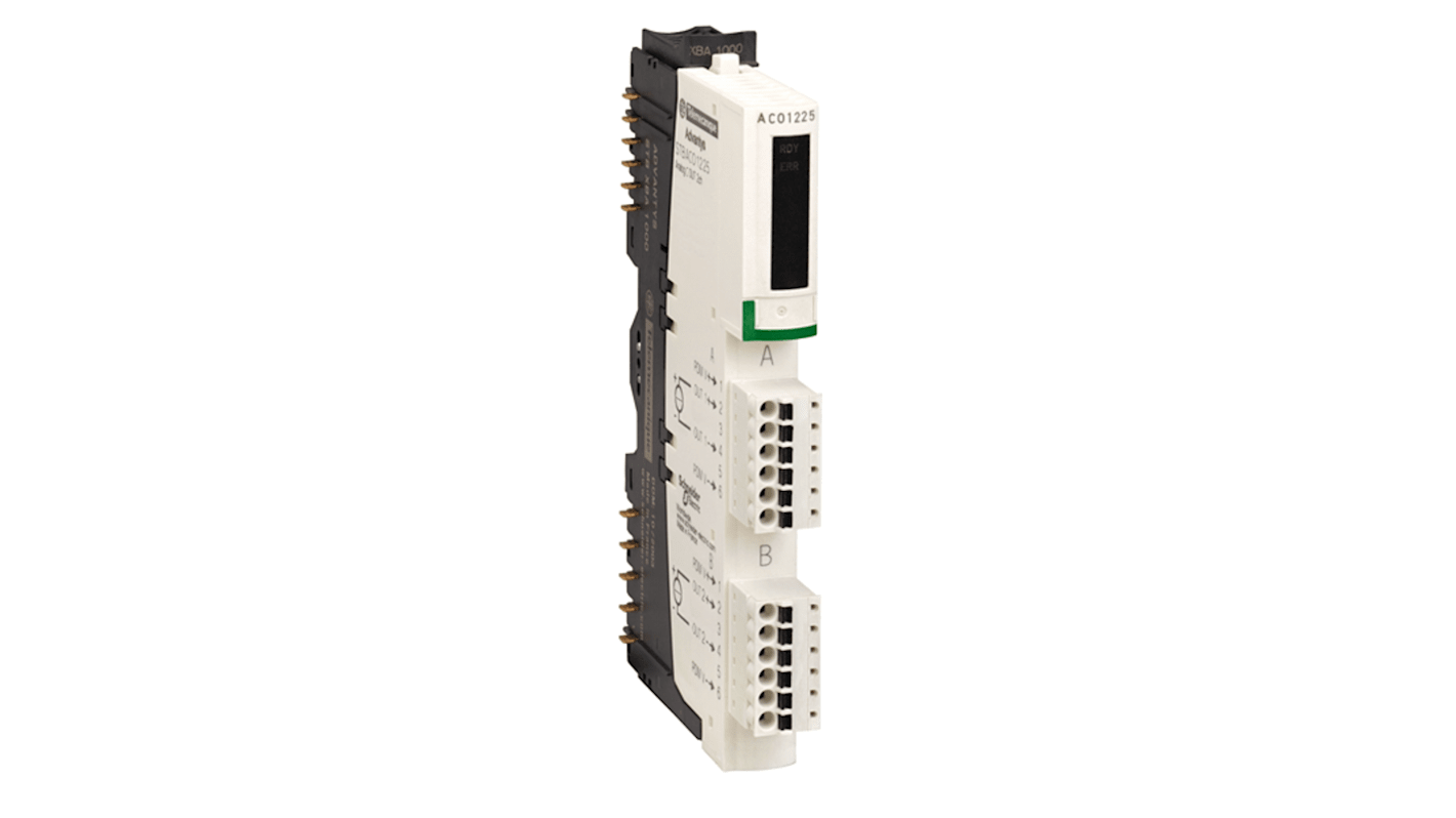 Modulo di uscita analogico Schneider Electric STBACO1225K, 2 uscite 4-20 mA, compatibile con base STBXBA1000.