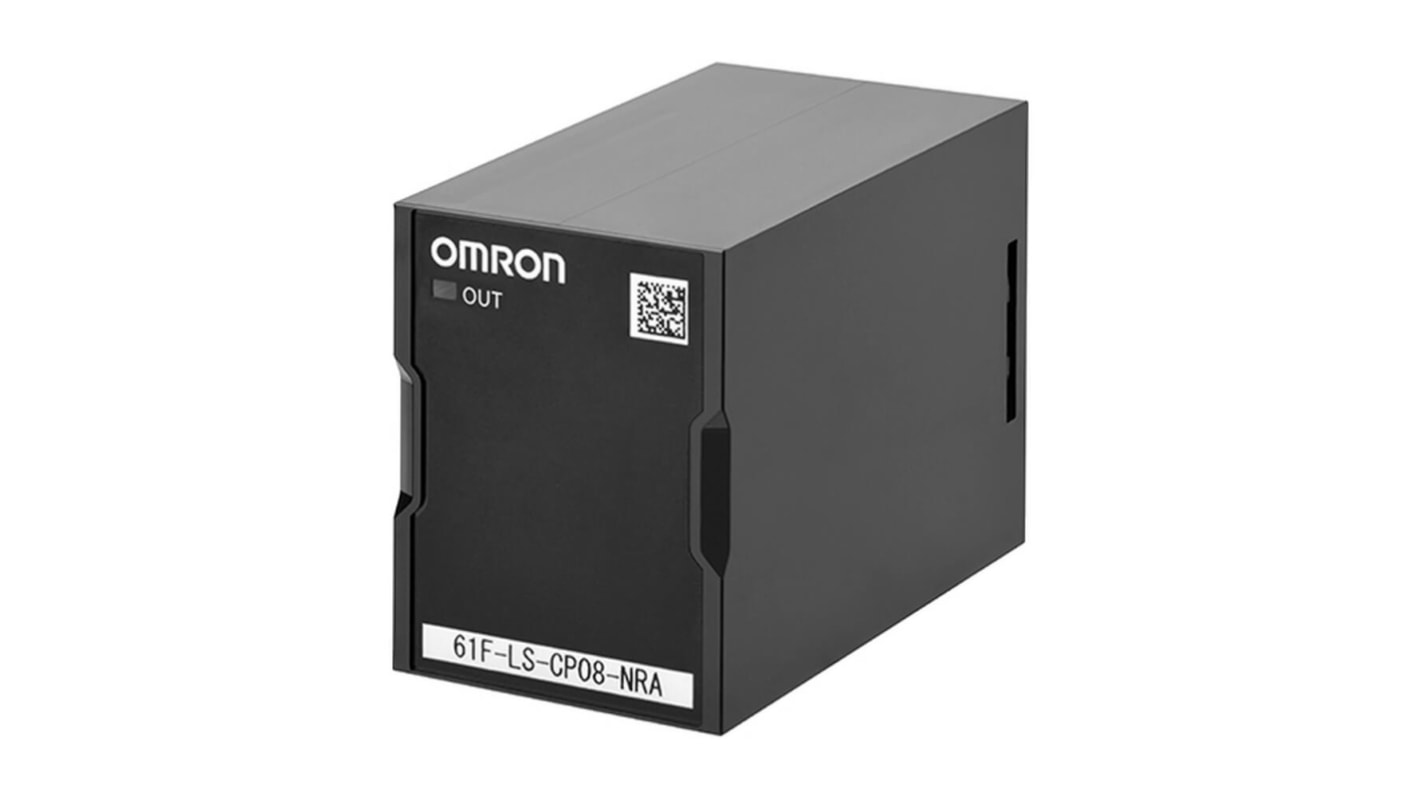 Sensore di livello a galleggiante Omron 61F-LS-CP08-NRA, design compatto, 8 pin, uscita relè SPDT, tensione 100-240 VCA.