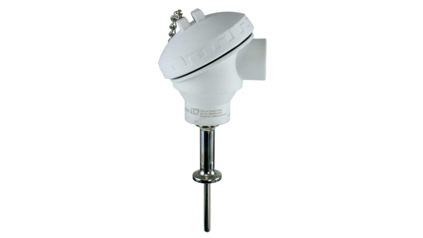 Sensore di temperatura PT100 Endress+Hauser TM402-AA2C2A3A310AW1B, range -50°C a +200°C, connessione igienica, 4 cavi.