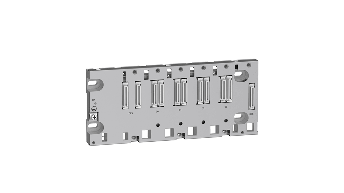 Modulo di sicurezza Schneider Electric BMEXBP0400H, 4 I/O, progettato per rack Ruggedized, protezione IP20.