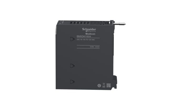 Modulo di espansione Schneider Electric BMXDAI1604 per PLC Modicon X80, 16 I/O, 120 V, ingresso capacitivo, design robusto.