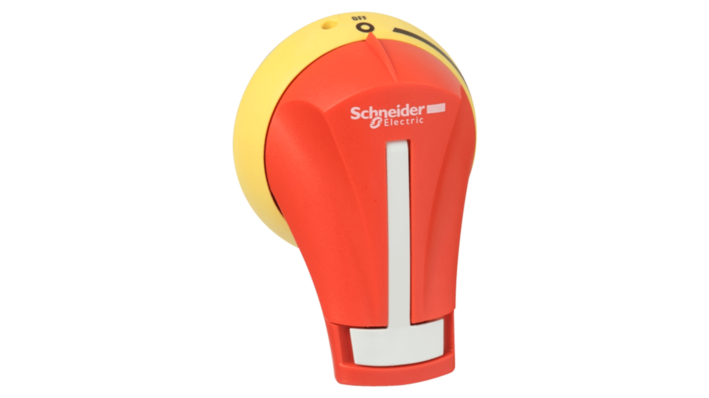 Maniglia esterna rotante Schneider Electric GS2AH120, 30A, per TeSys GS. Conforme agli standard UL e CSA, con funzione di blocco per sicurezza.