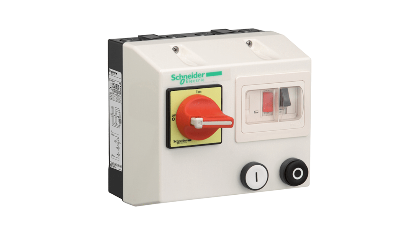 Avviatore DOL Schneider Electric LG1D122M716, 3 kW, 220 V, 14 A, IP55, per applicazioni industriali.