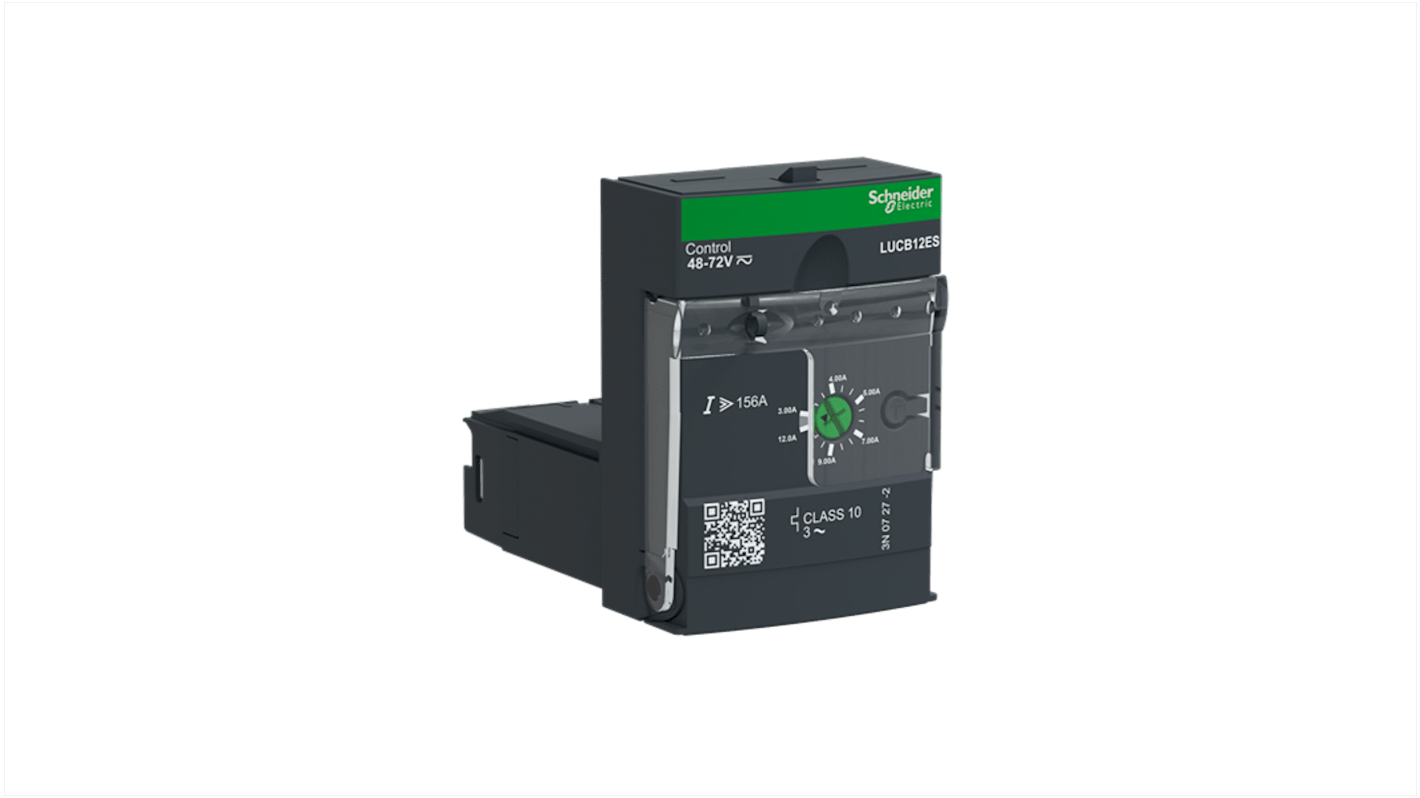 Controller motore trifase Schneider Electric LUCB12ES, potenza 5,5 kW, tensione 690 V, grado di protezione IP20.