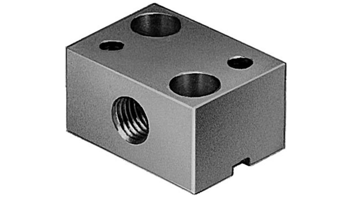 Festo SDA-8X1-B, kit di arresto compatto per sensore, con connettore M8, progettato per integrazione nei sistemi industriali.