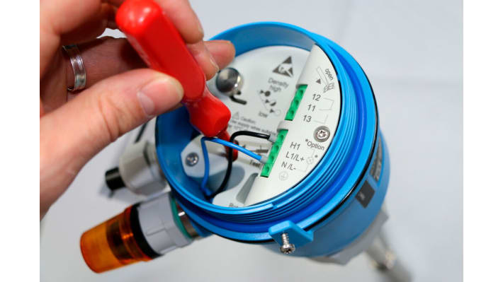 Endress+Hauser FTE20-BI13AE21, interruttore rotante per rilevamento livello solidi sfusi, montaggio filettato, certificato ATEX.