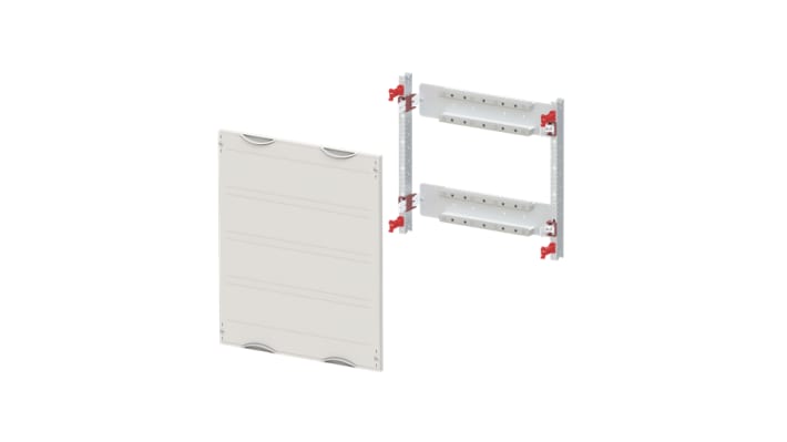 Kit placca di montaggio elettronica TRI ABB 2CPX070797R9999, colore grigio chiaro, dimensioni 600mm x 250mm.