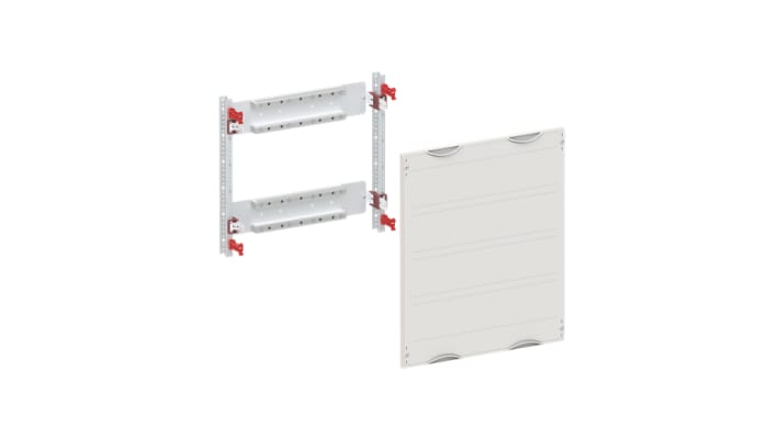 Kit placca di montaggio elettronica TRI ABB 2CPX070797R9999, colore grigio chiaro, dimensioni 600mm x 250mm.