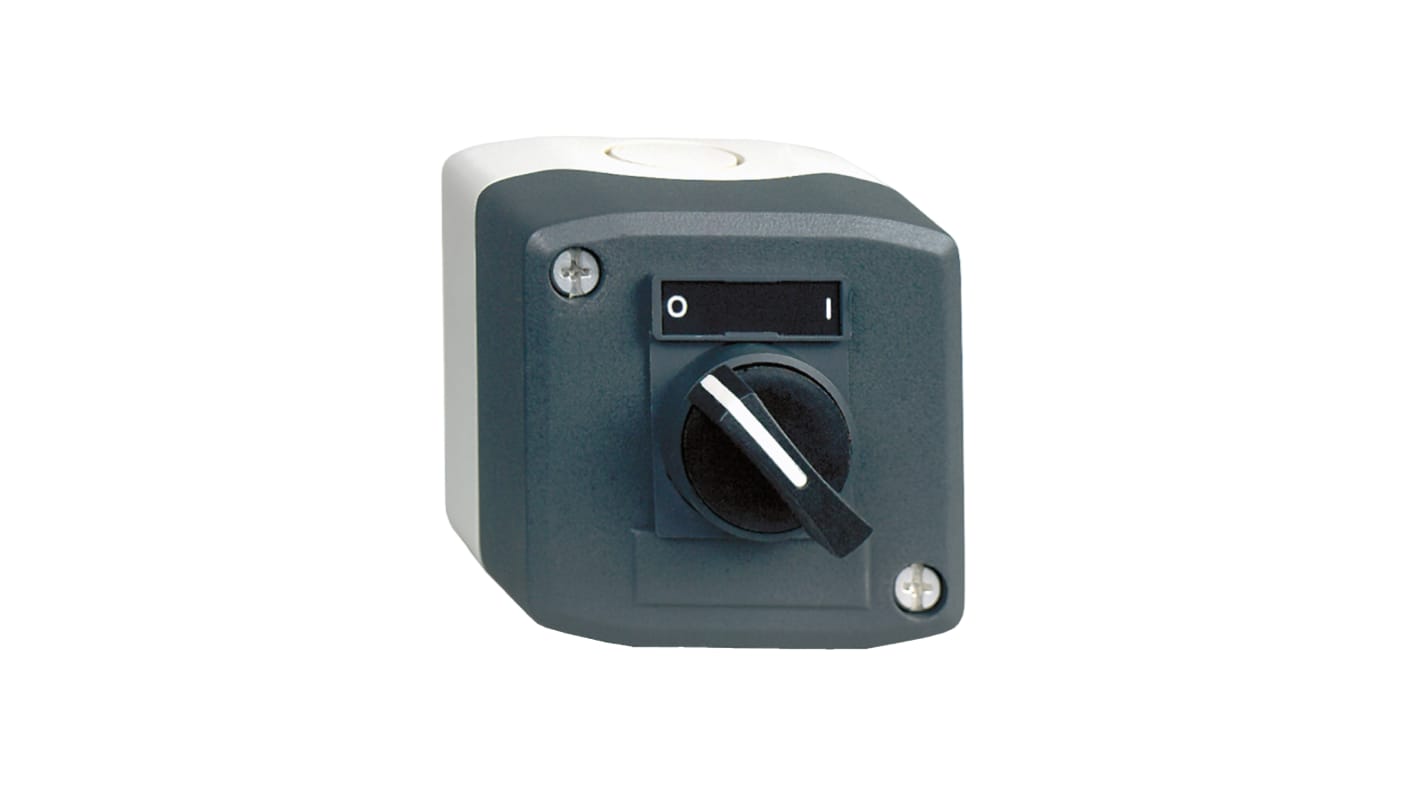 Interruttore stazione di controllo Schneider Electric XALD134, SPST, 10A, 600V, IP66/IP67/IP69K, dimensioni 68x68x53mm.
