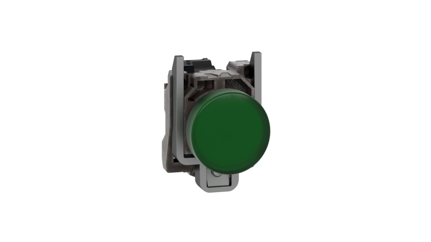 Spia LED Schneider Electric XB4BVB3 22mm, montaggio a pannello, IP66/IP67/IP69K. Resistente alle vibrazioni e agli urti, ideale per ambienti industriali e commerciali.