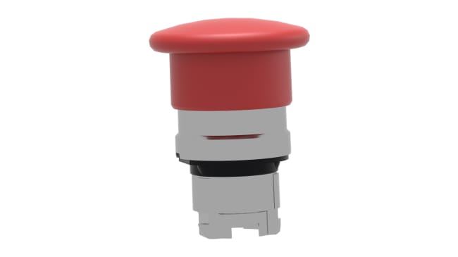 Attuatore pulsante instabile ZB4BC4 Harmony XB4, rosso. IP66/IP69K, 22mm, metallo, morsetto a vite. Compatibile con blocchi contatti. Schneider Electric.
