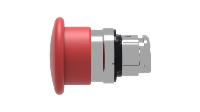 Attuatore pulsante instabile ZB4BC4 Harmony XB4, rosso. IP66/IP69K, 22mm, metallo, morsetto a vite. Compatibile con blocchi contatti. Schneider Electric.
